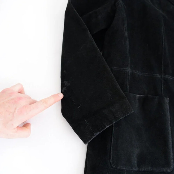 Northern Reflections Black Suede Button Down Blazer/ Jacket LG - Picture 11 of 15